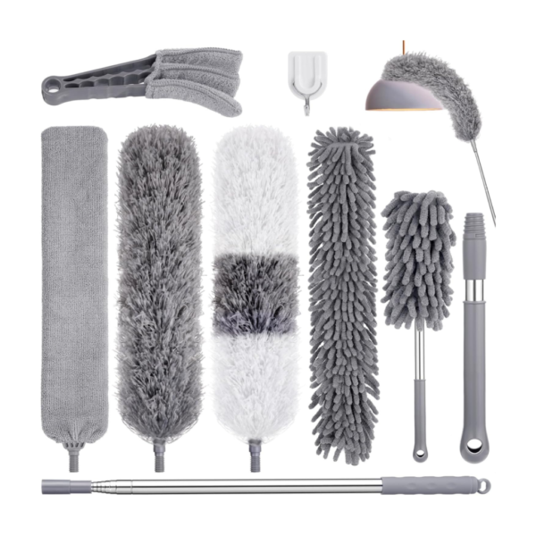 9-Piece Extendable Feather Duster Set