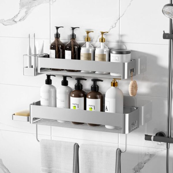 Shower Caddy 4 Pack Bathroom, Home & Kitchen Organizer - Image 6