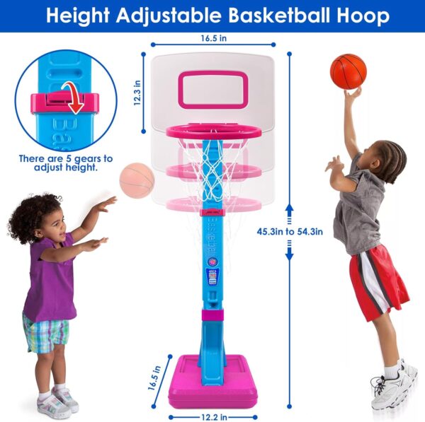 Adjustable Toddler Basketball Hoop - Image 3