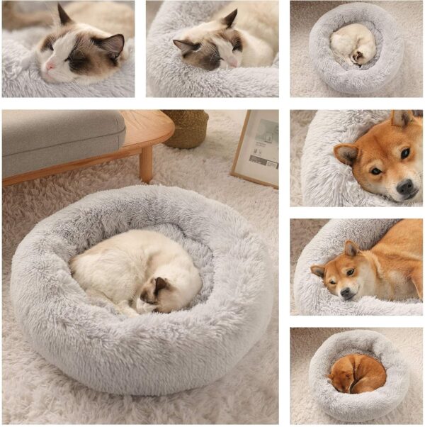 Washable Anti-Slip Donut Dog Bed – Calming & Cozy - Image 5