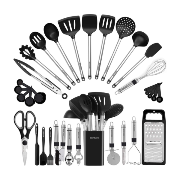 Silicone & Stainless Steel Kitchen Utensil Set